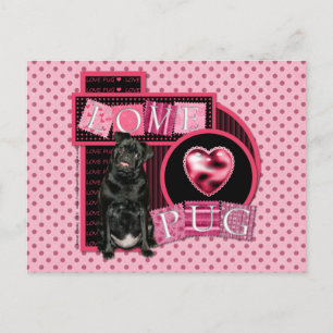 Cartão Postal Dia Mais Doce - Pug do Amor