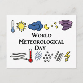 Cartão Postal Dia Mundial da Meteorologia