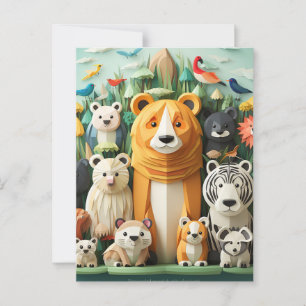 Cartão Postal Dia Mundial dos Animais