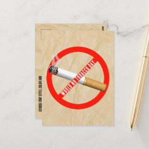 Cartão Postal Dia Mundial Sem Cigarro
