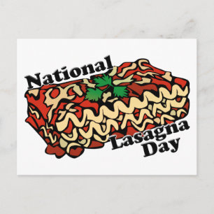 Cartão Postal Dia Nacional da Lasanha