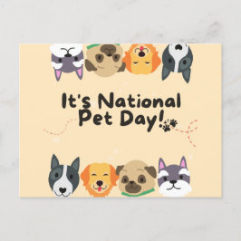 Cartão Postal Dia Nacional de Pet