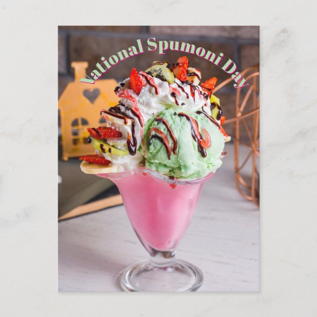 Cartão Postal Dia Nacional do Spumoni (Frente)
