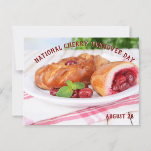 Cartão Postal Dia Nacional do Torta de Cereja