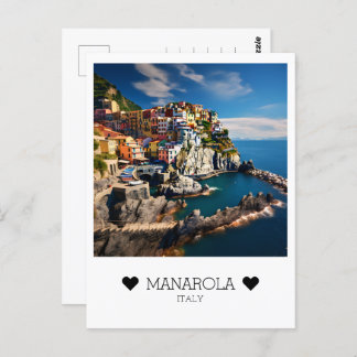 Cartão Postal Dia personalizado e ensolarado em Manarola, Itália