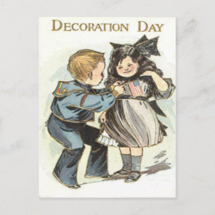 Cartão Postal Dia Uniforme de Decoração das Crianças de Sinal