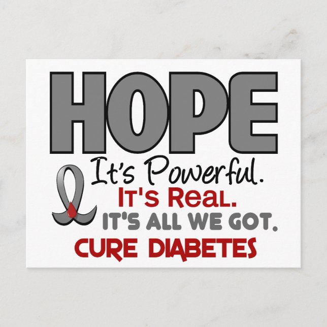 Cartão Postal Diabetes HOPE 1 (Frente)