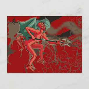 Cartão Postal Diabo de Pitchfork