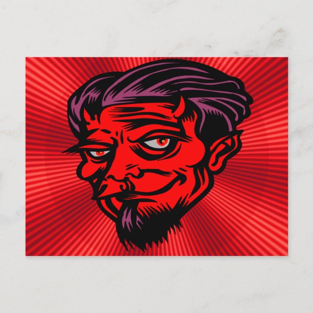 Cartão Postal Diabo Vermelho (Frente)