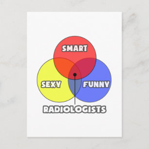 Cartão Postal Diagrama Venn... Radiologistas