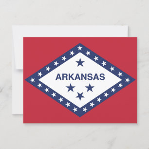 Cartão Postal Diamante e Estrelas de Sinalizador do Arkansas