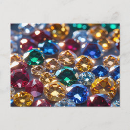 Cartão Postal Diamantes De Muitas Cores