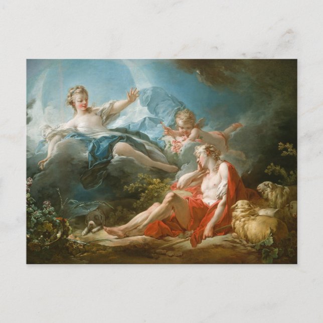 Cartão Postal Diana e Endymion por Jean-Honoré Fragonard (Frente)