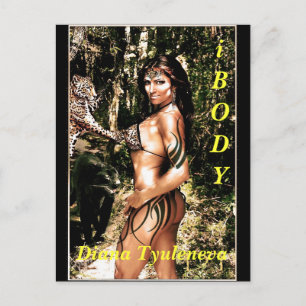 Cartão Postal Diana Tyuleneva - Pantera, iBODY