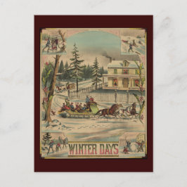 Cartão Postal Dias de inverno