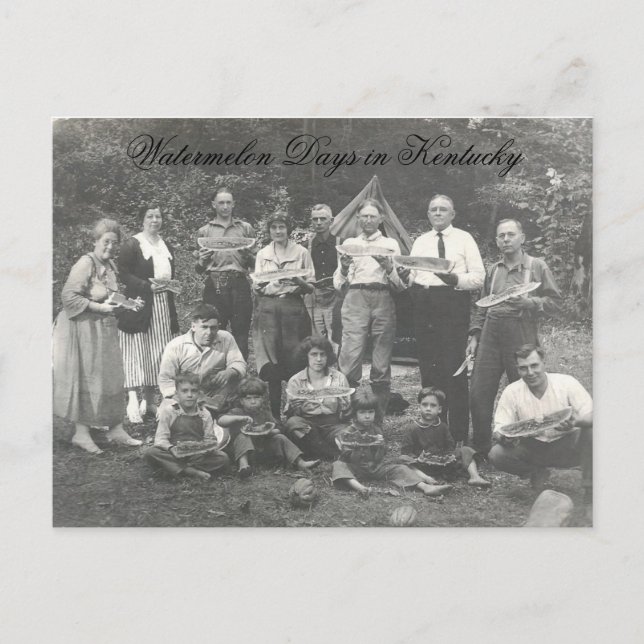Cartão Postal Dias de Melancia em Kentucky (Frente)