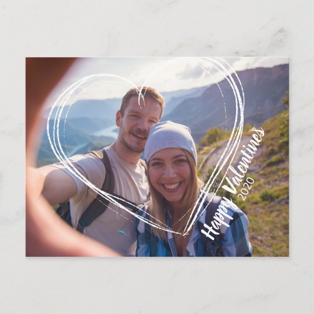 Cartão Postal Dias de os namorados pós-tratamento (Frente)