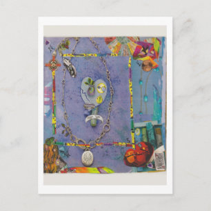 Cartão Postal Dibble_Artworks_138_Coração_Azul_Curativo