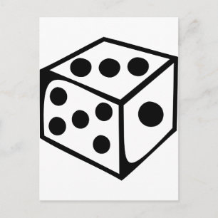Cartão Postal Dice - Três