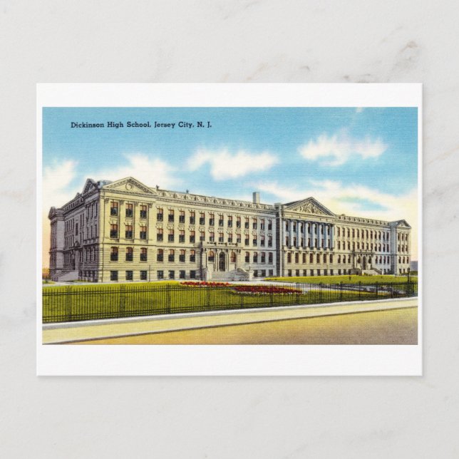 Cartão Postal Dickinson Segundo grau, Jersey City, NJ (Frente)