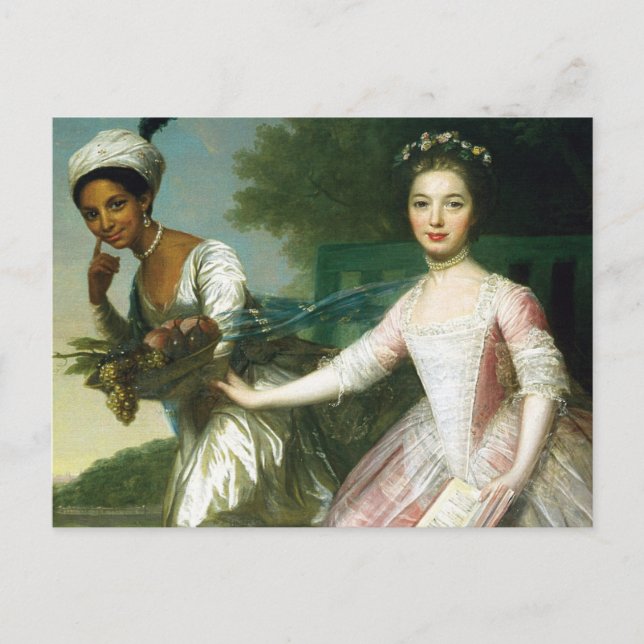 Cartão Postal Dido Elizabeth Belle e Lady Murray (Frente)