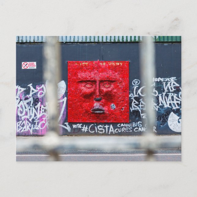 Cartão Postal Die Graffiti in Belfast Irland Postkarte (Frente)