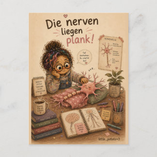 Cartão Postal Die Nerven liegen plank