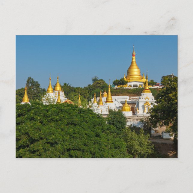 Cartão Postal Die Pagoden von Mandalay Postkarte (Frente)