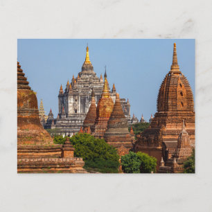 Cartão Postal Die Tempel von Bagan em Myanmar Postkarte