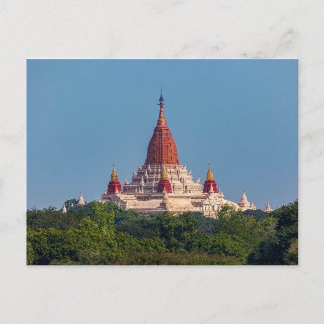Cartão Postal Die Tempel von Bagan em Myanmar Postkarte (Frente)