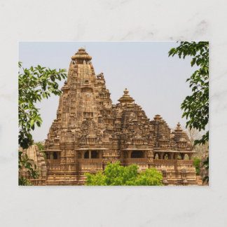Cartão Postal Die Tempel von Khajuraho in Madhya Pradesh Indien