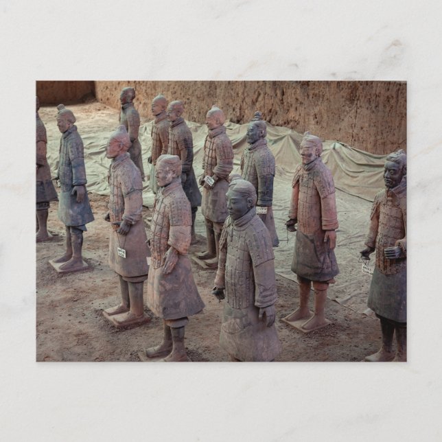 Cartão Postal Die Terracotta Armee von Xian in China (Frente)