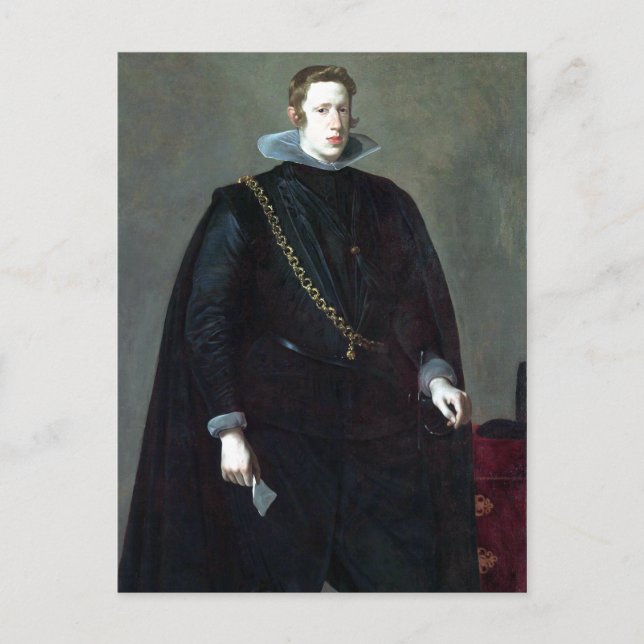 Cartão Postal Diego Velázquez Philip IV, Rei da Espanha (Frente)