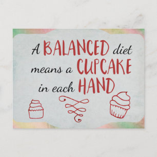 Cartão Postal Dieta equilibrada