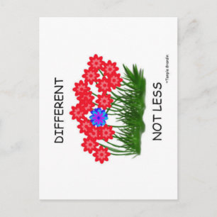 Cartão Postal Diferente Não Menos