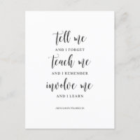 Diga-Me E Eu Esqueci-Me, Benjamin Franklin Cote