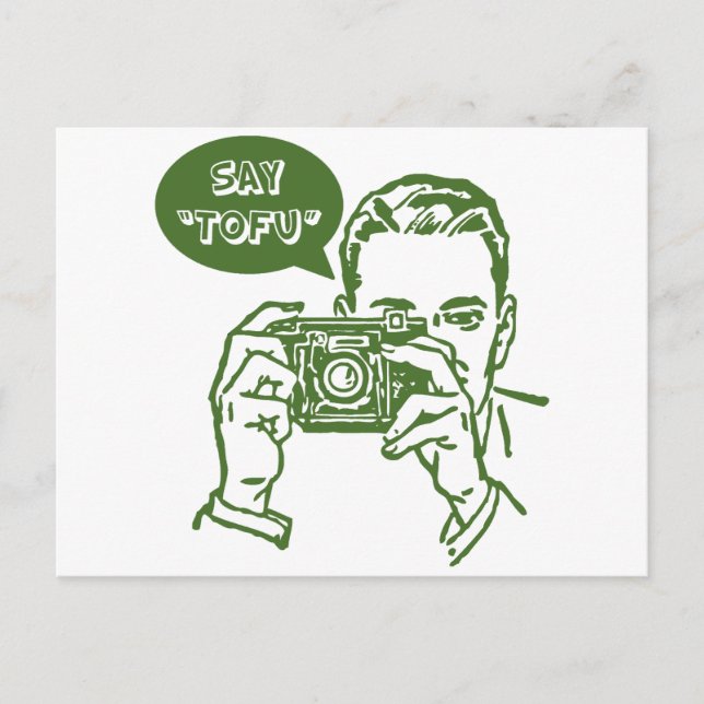 Cartão Postal Diga o Tofu (Frente)