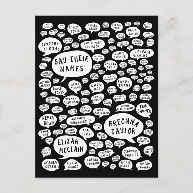 Cartão Postal diga seus nomes (Frente)