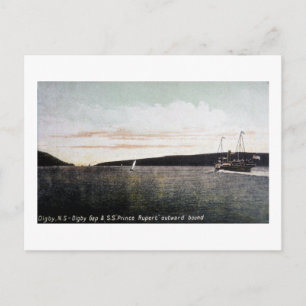 Cartão Postal Digby Nova Escócia, Digby Gap - S.S. Prince Ruper