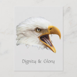 Cartão Postal Dignidade e Glória da Águia Cega personalizável