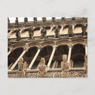 Cartão Postal Dijon, fascade catedral