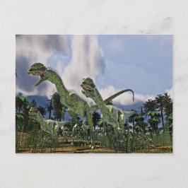 Cartão Postal Dilophosaurus Run