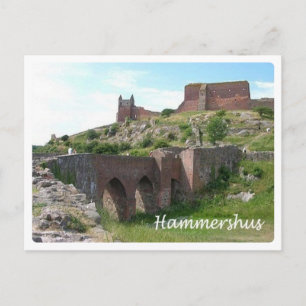 Cartão Postal Dinamarca - Hammershus -