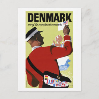 Cartão Postal Dinamarca: Vintage, um dos países escandinavos