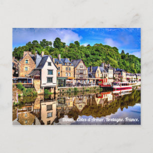 Cartão Postal Dinan, Cotes-d'Armor, Bretagne. França.