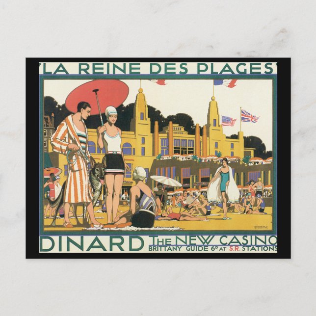 Cartão Postal Dinard The New Casino_Viagens vintage (Frente)