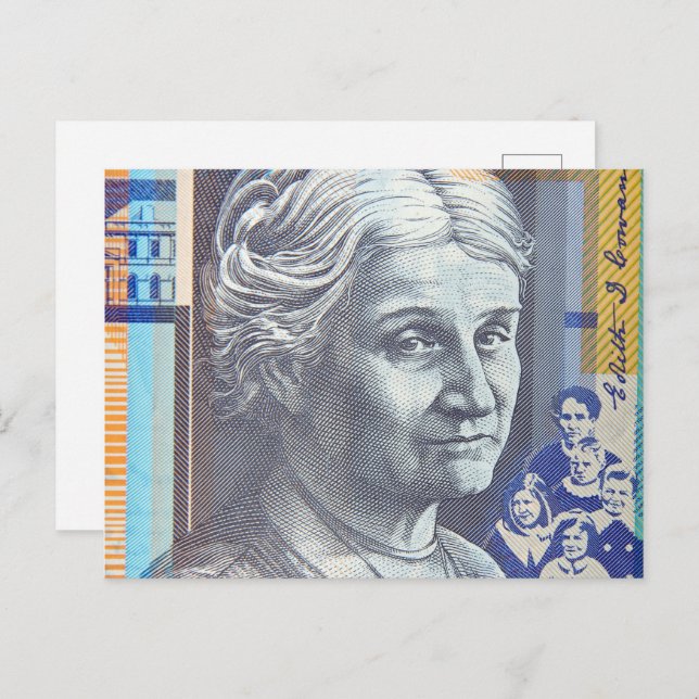 Cartão Postal Dinheiro australiano (Frente/Verso)