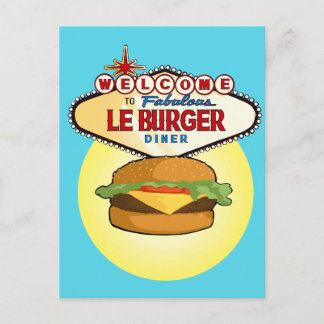 Cartão Postal Dinheiro Burger de Las Vegas