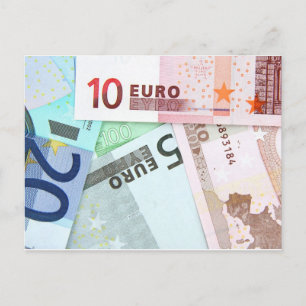 Cartão Postal Dinheiro Euro