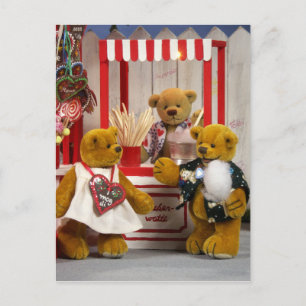 Cartão Postal Dinky Bears Fairground